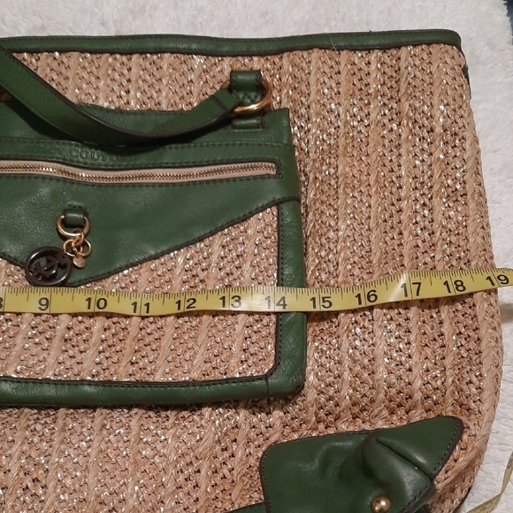 Juicy Couture Green and Tan Tote Bag - Picture 6 of 13